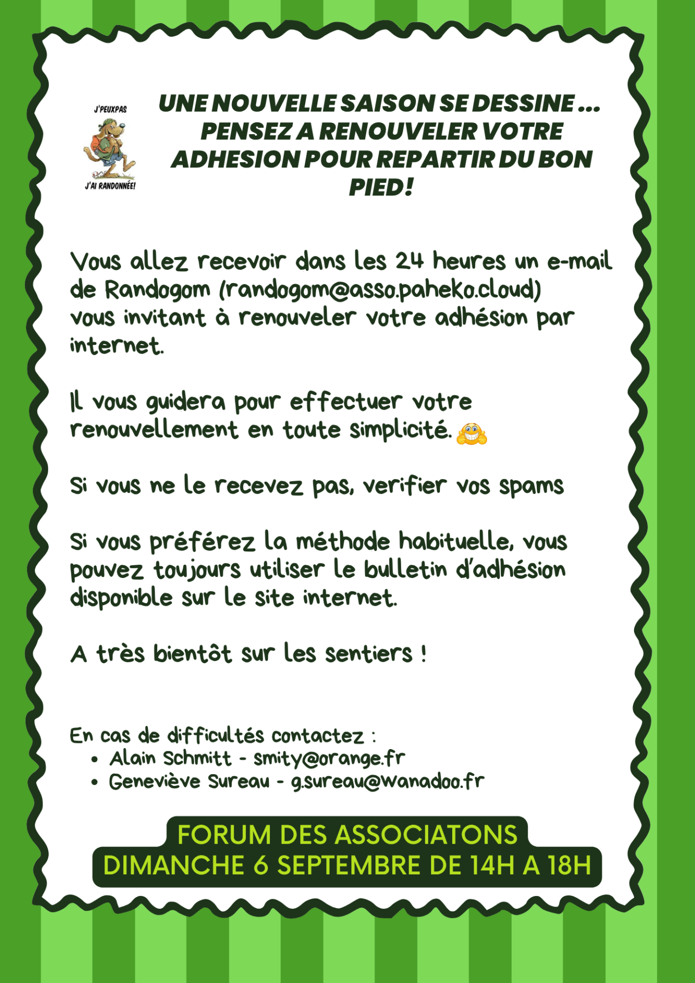 Adhesion renouvellement 1